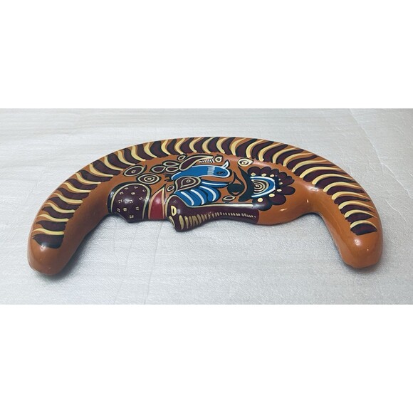 Talavera Moon Face Wall Art – 8.5"x6" Hand Painted Mexican Pottery Folk Decor - Picture 4 of 7